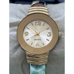 Two Toned Women’s Cuff Watch